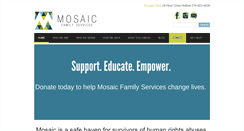 Desktop Screenshot of mosaicservices.org