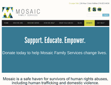 Tablet Screenshot of mosaicservices.org